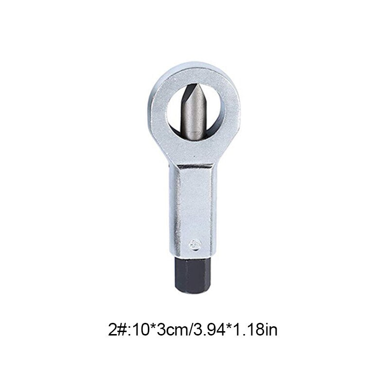 REIZ Nut Splitting Wrench Screw Cracking Spanner Set Adjustable Damaged Nut Remove Extractor Rust-Resistant Heavy Duty Tool Kit