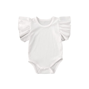 Newborn Body Suit Todder Clothes Set Baby Girl Cotton Short Sleeve Bodysuit Kid Clothes Set Girls Sunsuit Infant Clothing