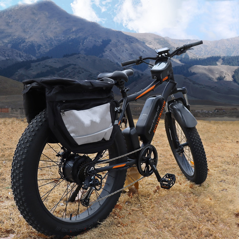 AOSTIRMOTOR S07-B Ebike 750W Motor 48V 13Ah Battery Electric Bike Beach Bicycle 26In 4.0 Fat Tire Mountain Bike With Rear Shelf