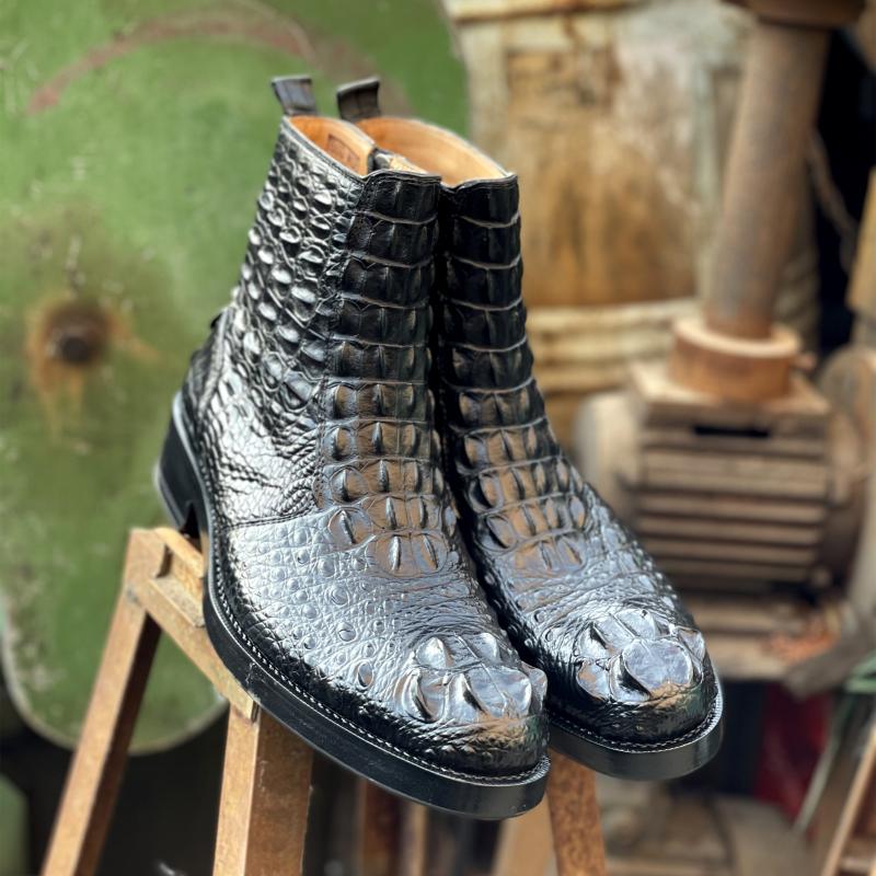 SIPRIKS Luxury Brand Original Crocodile Skin Boots