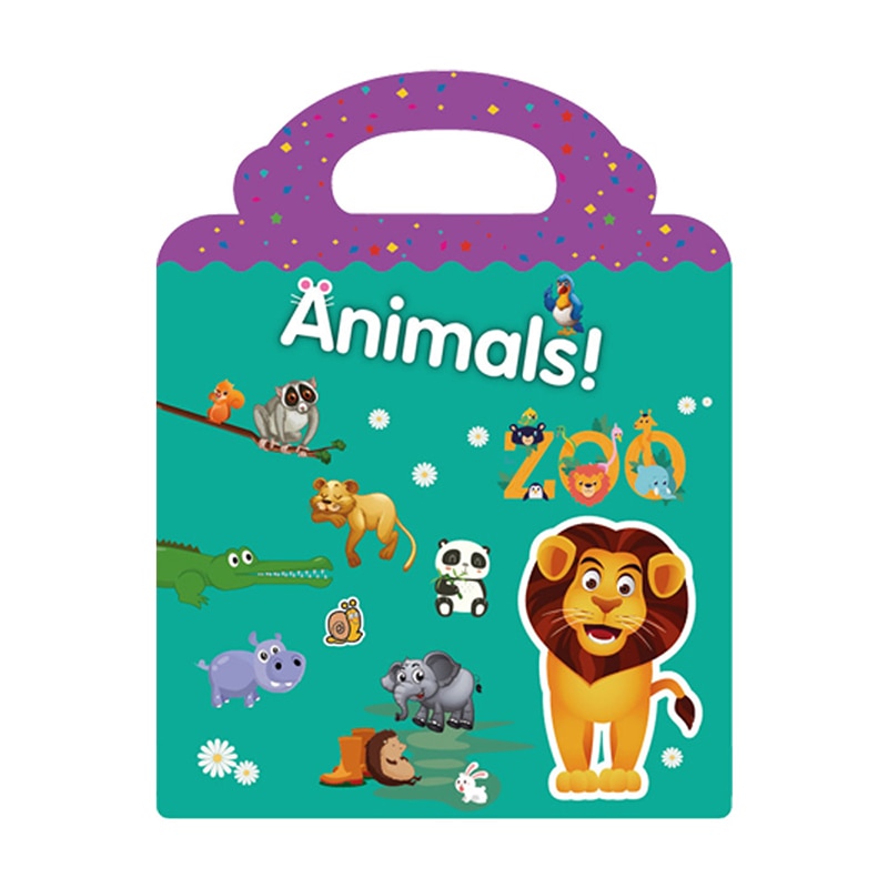 Children's Reusable Stickers Books Kawaii Stationery Stickers for Kids Early Education Cartoon Cute Stickers for Children Gift