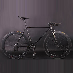 Fixie Bike Fixed Gear Bike 52cm Cycling City Bike Steel Frame Magnesium Alloy Wheel Single Speed Bicycle