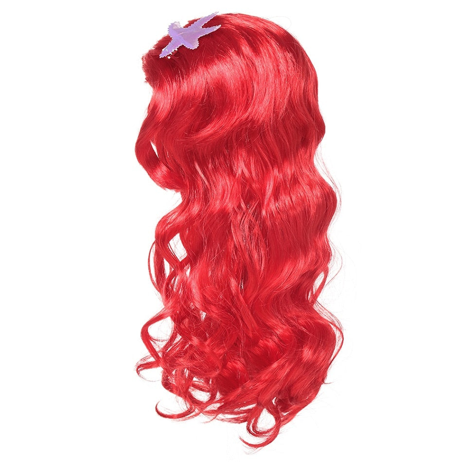 Disney Girl Princess Little Mermaid Ariel Dress Kids Cosplay Costume Children Carnival Birthday Party Clothes Summer Dress Girls