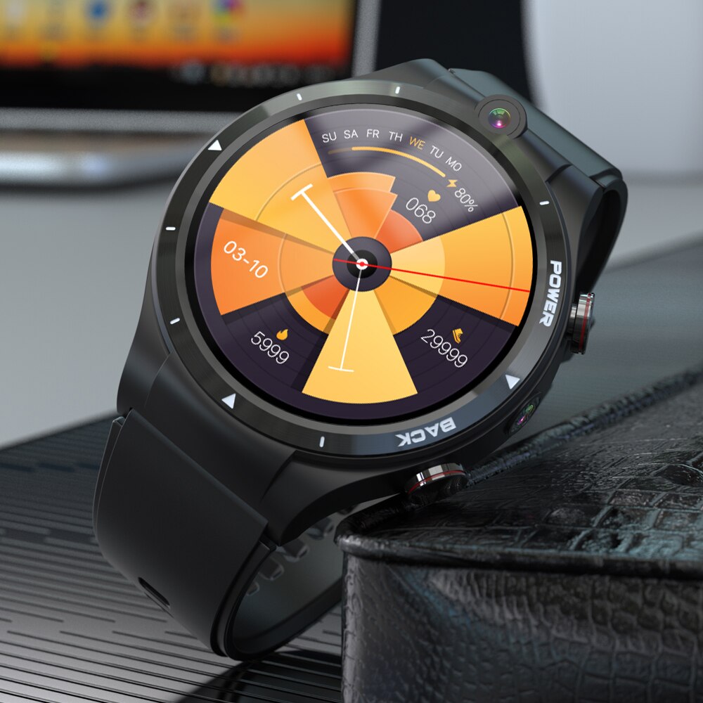LEMFO LEM15 4G Smart Watch Men 128GB ROM 900mAh Power Bank 2021 Dual Cameras Smartwatch GPS Helio P22 Chip Android 10.7