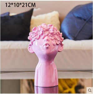 European Resin Butterfly Boy Figurines Ornaments Kawaii Decor Home Room Table Head Statues Crafts Art Office Desktop Accessories