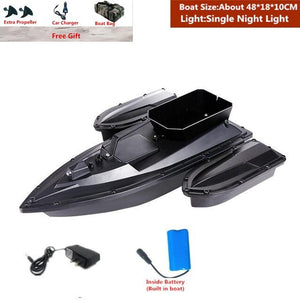 Smart Fixed Speed Cruise Radio Remote Control Fishing Bait Boat 1.5KG 500M Dual Night Light Lure Fishing RC Bait Boat Fishing