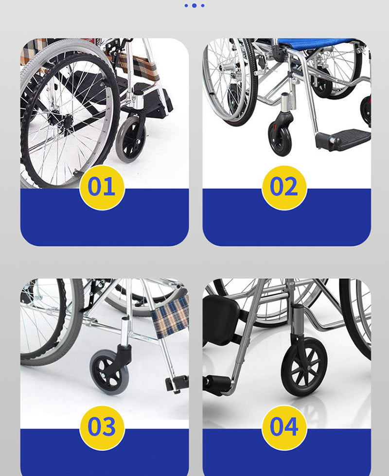 Wheelchair Front wheel universal wheel, Polyurethane Solid tire,Wear-resistant,6 inch 7 inch 8 inch wheelchair accessories