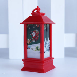 Christmas Wind Lantern Led Electronic Candle Light Santa Snowman Merry Chrismas Decor For Home Xmas Tree Decor Noel Kids Gifts