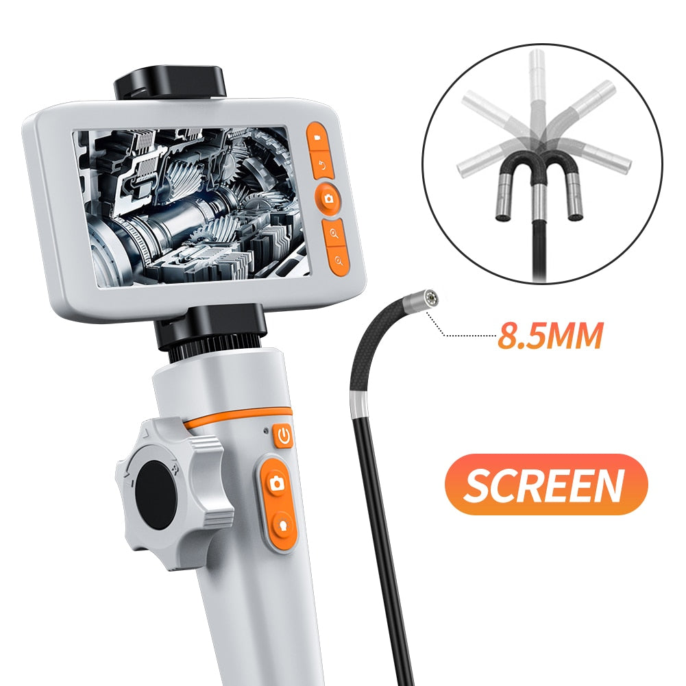 Newest 180 Degree Inspection Camera Articulating Industrial Endoscope 6mm & 8.5mm HD Camera With 6 LED for iPhone Android