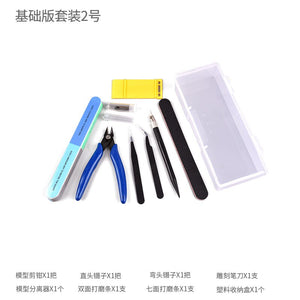 New Model Building Tools For Gundam Tools Hobby Military Model DIY Accessories Grinding Cutting Mat Polishing Tools Set(no glue)