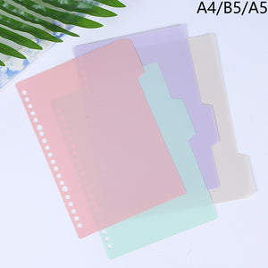 Diary 2021 A5 B5 A4 Transparent Loose Leaf Binder Notebook Inner Core Cover Note Book Journal Planner Office Stationery Supplies