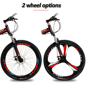 foldable bicycle mountain bike wheel size 26 inches Road bike 21 speeds Suspension Bicycle Double Disc Brake