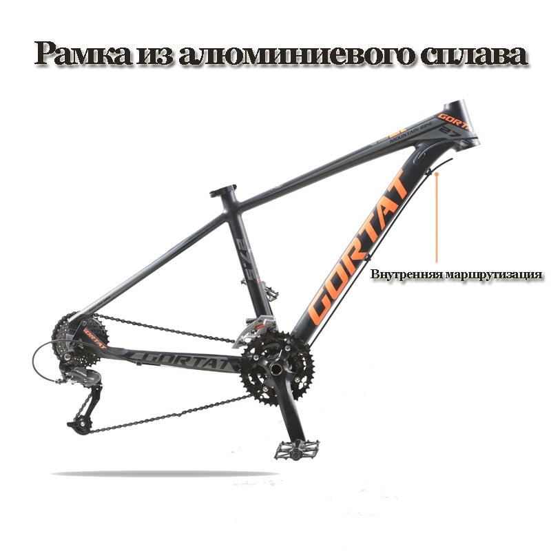 GORTAT 27.5 Inch Mountain Bike 27 Speed Shimano Accessories Off Road Bicycle MTB Adult Men And Women Dual Disc Brakes Bicicleta