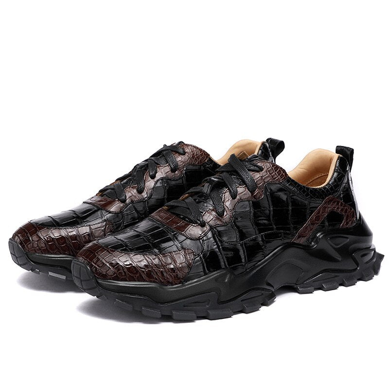 Leather Genuine Trend Sports Casual Rubber Sole Designer Shoes Luxury Brand For Men High Quality Male Sneakers Sapatillas Hombre