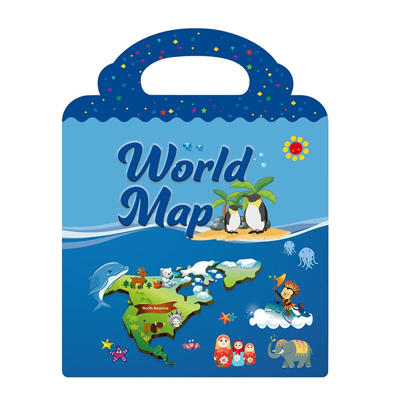 Children's Reusable Stickers Books Kawaii Stationery Stickers for Kids Early Education Cartoon Cute Stickers for Children Gift