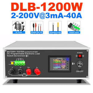 Battery Tester 200V 40A DLB-1200W Multifunction Direct Current Electronic Load Discharger Support PC Online Software Control
