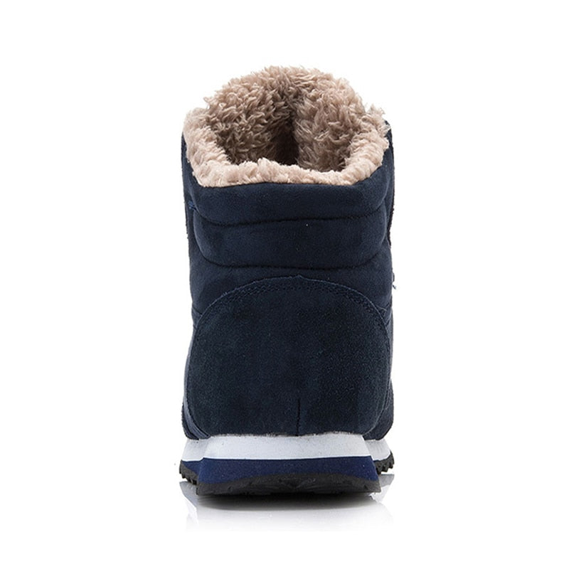 Men Boots Men&#39;s Winter Shoes Fashion Snow Boots Shoes Plus Size Winter Sneakers Ankle Men Shoes Winter Boots Black Blue Footwear