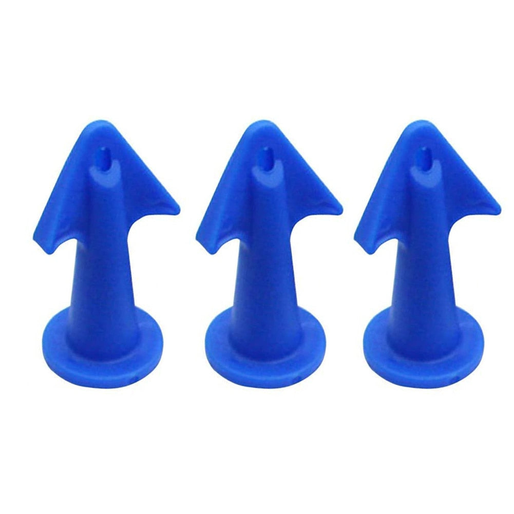3pcs Multi-functional Silicone Sealant Nozzle Scraper Floor Caulking Tools Silicone Sealant Nozzles Kit Home Improvement
