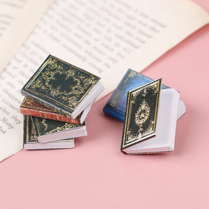 Hot！3pcs/set 1:12 Dollhouse Miniature Classical Book Scene Model Accessories Toys