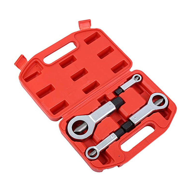 REIZ Nut Splitting Wrench Screw Cracking Spanner Set Adjustable Damaged Nut Remove Extractor Rust-Resistant Heavy Duty Tool Kit