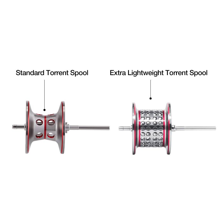 Piscifun Torrent Fishing Reel Shallow Spool 14g Lightweight Aluminum Magnetic Brake Baitcasting Reel Spare Parts Replacement