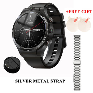 LEMFO LEM15 4G Smart Watch Men 128GB ROM 900mAh Power Bank 2021 Dual Cameras Smartwatch GPS Helio P22 Chip Android 10.7