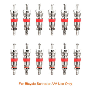 Deemount Top Quality Presta Valve Core 2/6/12PCS Brass CNC FV MTB Road Bike Tubes Service Parts Tool Optional