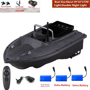 Smart Fixed Speed Cruise Radio Remote Control Fishing Bait Boat 1.5KG 500M Dual Night Light Lure Fishing RC Bait Boat Fishing
