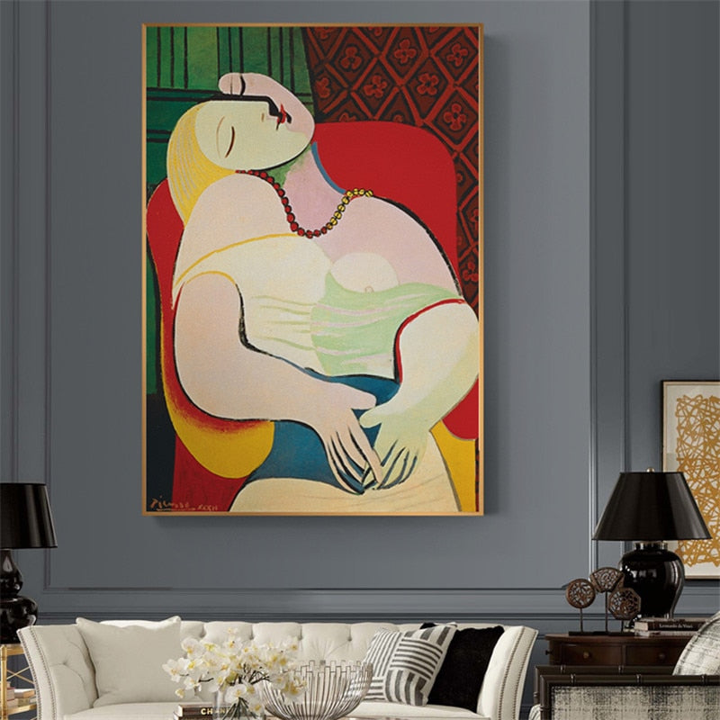 Picasso Famous Top Selling Modern Pure Hand painted Canvas Painting Wall Pictures for Home Decoration Oil Painting Figure work