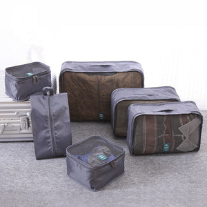 Durable Unisex Travel Bag 6Pcs/set Packing Cubes Set Organizer Luggage Bags Large Capacity Travel Hand Clothing Sorting Organize
