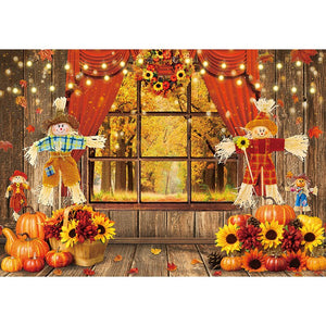 Allenjoy sunflower Photography Backdrop Newborn Child fence Smash cake Baby Shower summer background Photo studio photobooth