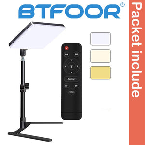 EU Plug LED 2700k-5700k Video Fill Lamp Light Panel Photography Lighting With Tripod Stand Long Arm For Live Stream Photo Studio