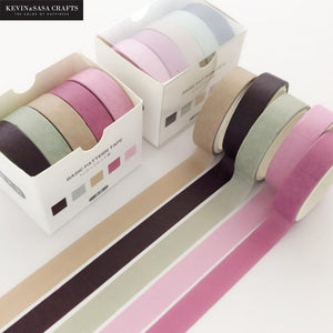 5pcs/set Printing Washi Tape Set Diy Masking Tape Cute Stickers School Suppliers Stationery Gift Presented By Kevin&Sasa Crafts