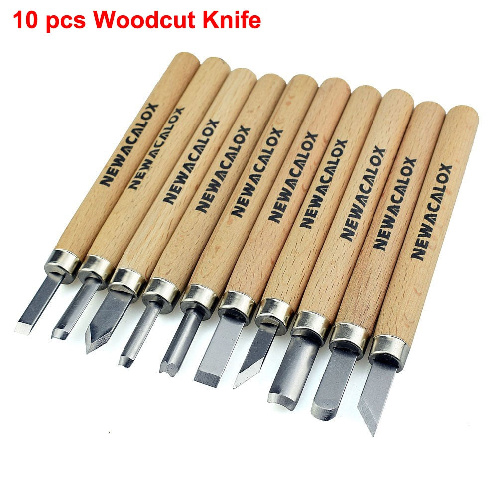 NEWACALOX DIY Pen Woodcut Knife Scorper Wood Carving Tools Woodworking Hobby Arts Crafts Nicking Cutter Graver Scalpel 12pcs/set