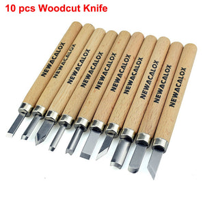 NEWACALOX DIY Pen Woodcut Knife Scorper Wood Carving Tools Woodworking Hobby Arts Crafts Nicking Cutter Graver Scalpel 12pcs/set