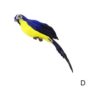 25cm 35cm Simulation Parrot Creative Feather Lawn Figurine Ornament Animal Bird Outdoor Garden Party Prop Decoration Miniature