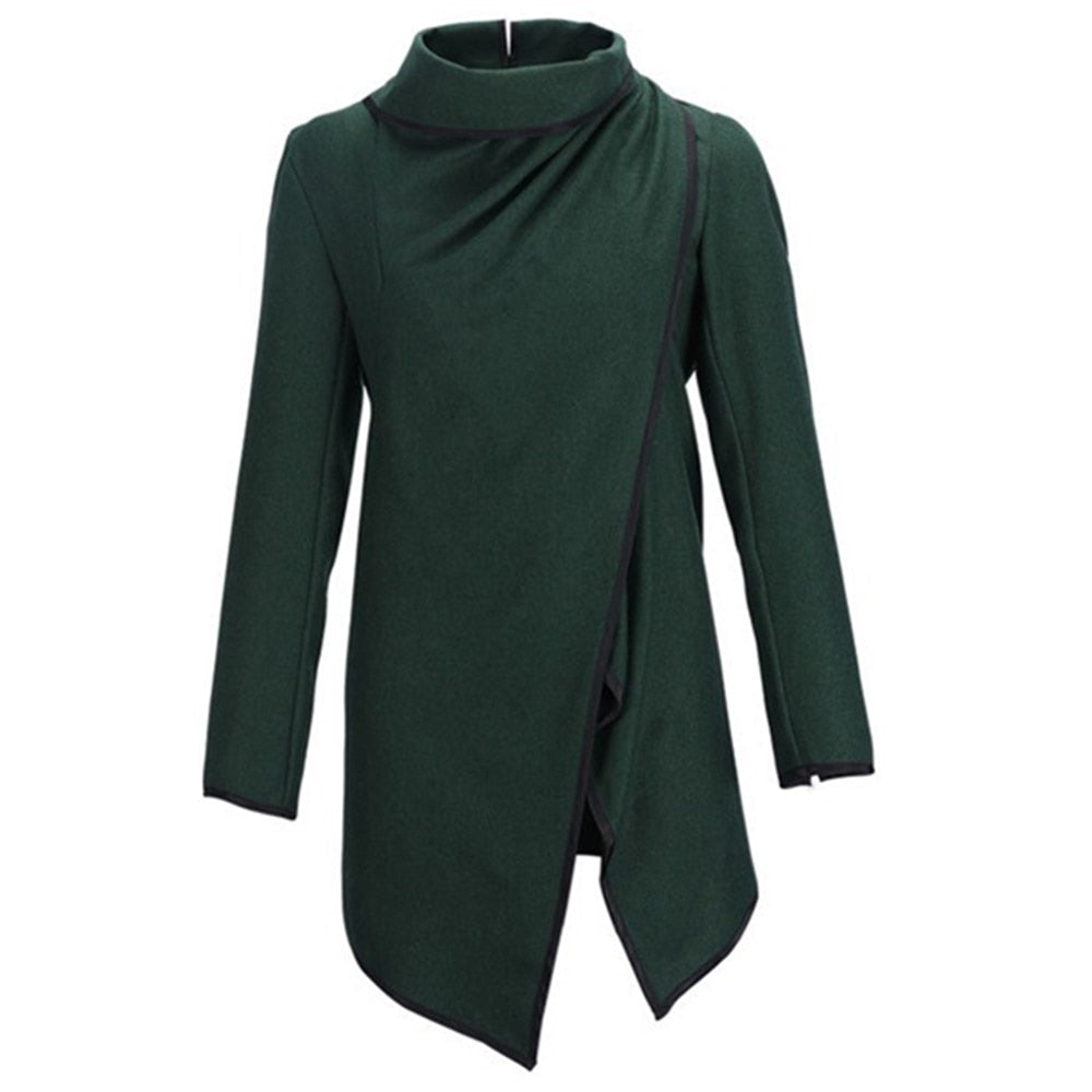 MwWiiWwM 2022 New Fashion Women Wool Winter Coat Woollen Long Sleeve Overcoat Trench Coat Woman's Clothing Multi Size