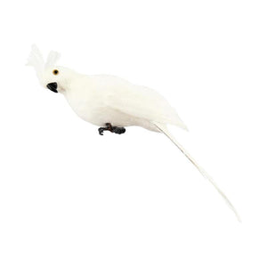 25cm 35cm Simulation Parrot Creative Feather Lawn Figurine Ornament Animal Bird Outdoor Garden Party Prop Decoration Miniature