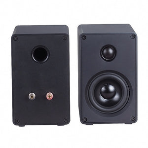 BRZHIFI Audio 3 Inch Aluminum Alloy Speaker Desktop 2.0 Channel Two-way Passive Stereo Computer Satellite Surround Wall Hanging