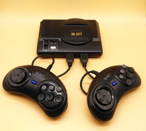 Retro Mini TV Video Game Console For Sega MegaDrive 16 Bit Games with 208 Different Built-in Games Two Gamepads AV Out