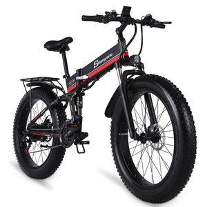 Shengmilo Electric Bike 1000W New Super Level Snow Bike Electric Bike Folding Ebike 48V12Ah Electric Bicycle 4.0 Fat Tire e bike