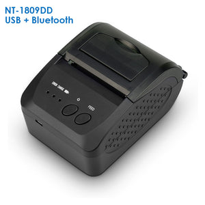 NETUM NT-1809DD 58mm Bluetooth Thermal Receipt Printer for Android IOS Windows AND 5890K USB Port Receipt Printer POS Portable