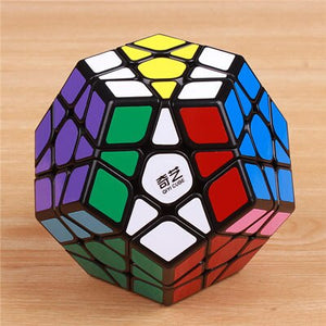 QY TOYS megaminxeds magic speed cube stickerless pyramidcube professional puzzle mirror cube educational toys for children