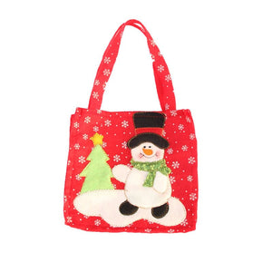 Hot sale 10 PCS/lot Chrismas Santa Claus Snowman Tree Kids candy Pouch Sack Present Christmas Decoration Xmas Candy Bag 16*16cm