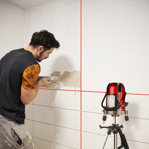 DEKO LL5 Series 5 Line 6 Points Red/Green Laser Level Self-leveling Horizontal&Vertical 360 Degree Adjustment Higher Visibility
