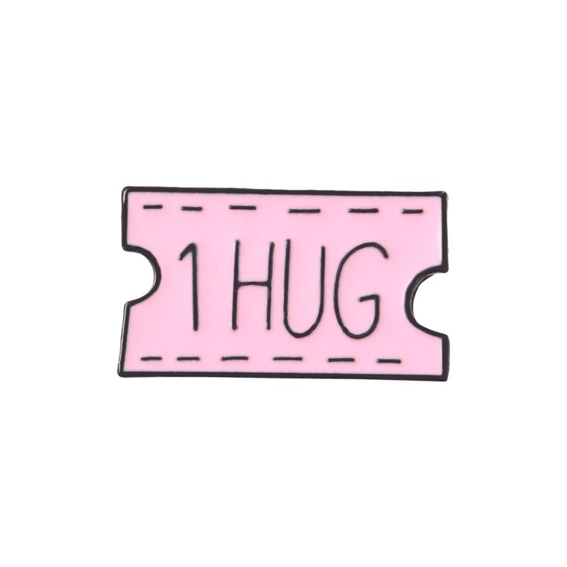 Cartoon Creative Tickets Movie Tickets Camera Love Sticky Notes Enamel Brooch Red Black Pink Alloy Badge Shirt Bag Pin Jewelry