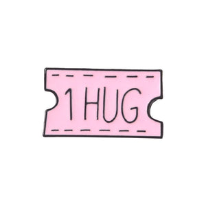 Cartoon Creative Tickets Movie Tickets Camera Love Sticky Notes Enamel Brooch Red Black Pink Alloy Badge Shirt Bag Pin Jewelry