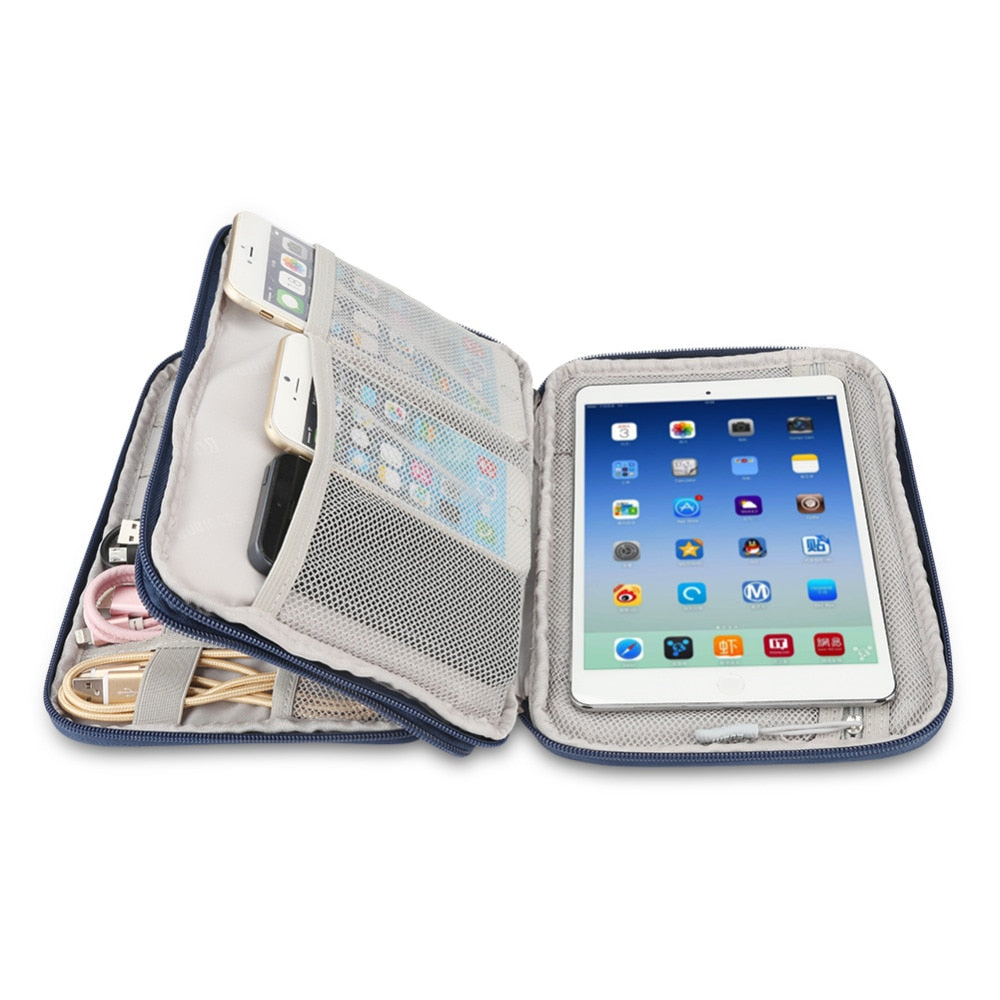 BUBM Universal Electronics Accessories Travel bag / Hard Drive Case / Cable organizer/ Protective Sleeve Pouch Case Bag for iPad