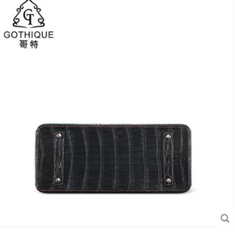 Artisanal Crocodile Skin Handbag