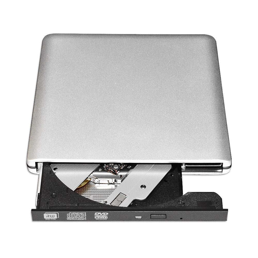 Deepfox Universal 9.5mm USB3.0 External Bluray Drive External CD/DVD RW Burner BD-ROM Blu-ray Player For Laptop Windows7/8